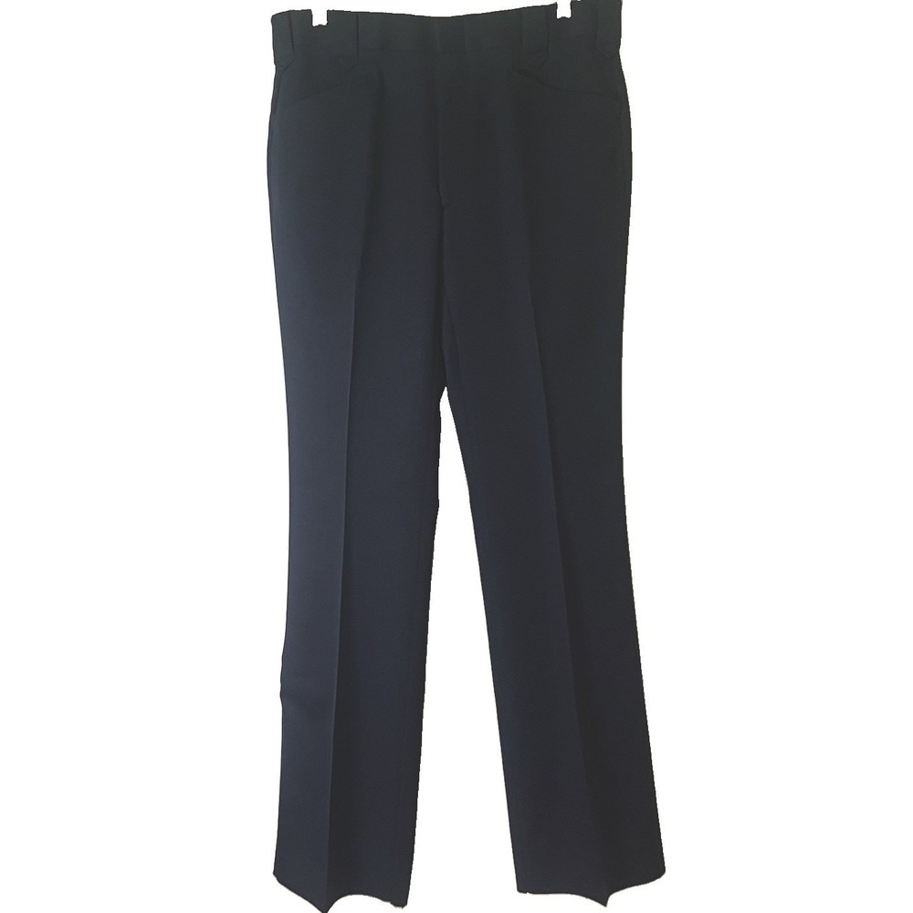Vintage Circle S Western Navy Dress Pants Mens Tag 36 (35x37) NWT Trevira USA